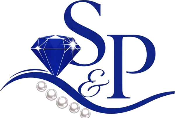 Sapphire & Pearls monogram